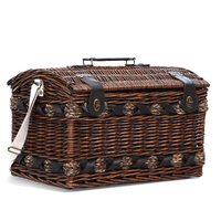 Alfresco 4 Person Picnic Basket Set Insulated Storage Blanket thumbnail