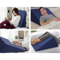Giselle Bedding Wedge Pillow White & Blue thumbnail