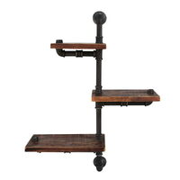 Artiss Floating DIY Pipe Shelf 3 Tiers - IVAN thumbnail