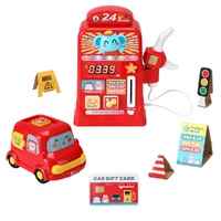 Keezi Kids Gas Petrol Station Pumper Pretend Play Toys Car Music Card Playset thumbnail