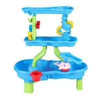 Keezi Kids Sand and Water Table 4-Tier Waterfall Sandpit Toys Beach Shovel thumbnail