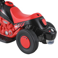 Rigo Kids Ride On Car Motorcycle Motorbike with Bubble Maker Electric Toy 6V Red thumbnail