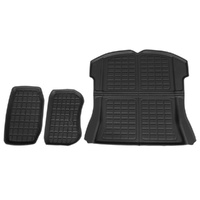 3PCS Car Rear Front Cargo Trunk Toolbox Luggage Rubber Mats for Tesla Model 3 2021-2022 thumbnail