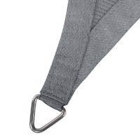 Instahut Shade Sail 3x3m Square 280GSM 98% Grey Shade Cloth thumbnail