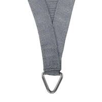 Instahut Shade Sail 6x6x6m Triangle 280GSM 98% Grey Shade Cloth thumbnail