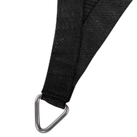 Instahut Shade Sail 4x6m Rectangle 280GSM 98% Black Shade Cloth thumbnail