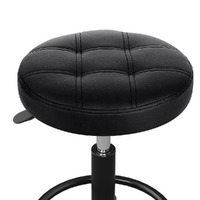 Artiss Salon Stool Round Swivel Chairs Black thumbnail