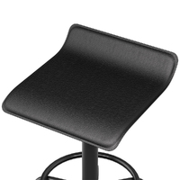 Artiss Salon Stool Square Swivel Chair Black thumbnail