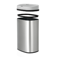 Devanti 60L Sensor Bin Motion Rubbish Automatic Silver thumbnail