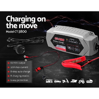 12V Automatic Car Battery Charger 6V 3.5Amp Vehicle Truck Chargers AGM thumbnail