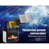 Giantz Fence Energiser 3KM Solar Powered 0.1J Electric Fencing Charger thumbnail