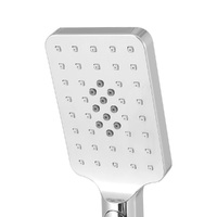 Handheld Shower Head 3.1'' High Pressure 3 Spray Modes Square Chrome thumbnail
