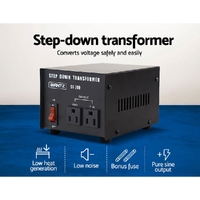 Giantz Step Down Transformer 200W 240V TO 110V Stepdown Voltage Converter AU-US thumbnail