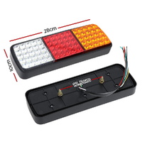 Giantz Pair 75 LED Tail Lights Stop Reverse Indicator 12V Ute Trailer Caravan Truck Boat thumbnail