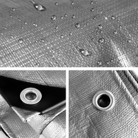 Instahut Tarp Tarpaulin 3x3.6m Canvas Camping Heavy Duty Sun Cover thumbnail
