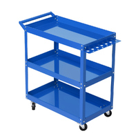 Giantz 3-Tier Tool Cart Trolley Workshop Garage Storage Organizer Blue thumbnail