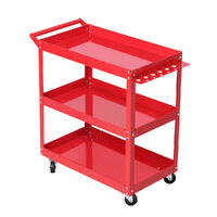 Giantz 3-Tier Tool Cart Trolley Workshop Garage Storage Organizer Red thumbnail