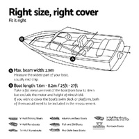Seamanship Boat Cover 25-27ft Trailerable Jumbo Marine 600D Heavy Duty Black thumbnail