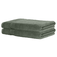 2 Pack Bath Sheets Set Cotton Extra Large Towel Green thumbnail