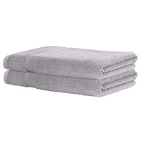 2 Pack Bath Sheets Set Cotton Extra Large Towel Grey thumbnail