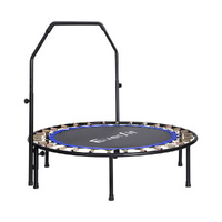 Everfit 48inch Round Fitness Trampoline Rebounder Adjustable Handrail Blue thumbnail