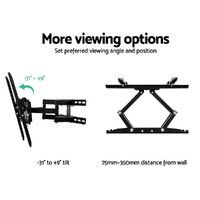 Artiss TV Wall Mount Bracket for 23"-55" LED LCD Full Motion Dual Strong Arms thumbnail