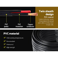 Giantz 4MM 100M Twin Core Wire Electrical Cable Extension Car 450V 2 Sheath thumbnail