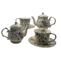 Lavender & Olive Tea Set for 2 - Premium Porcelain thumbnail