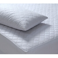 Elan Linen 100% Cotton Quilted Fully Fitted 50cm Deep Double Size Waterproof Mattress Protector thumbnail