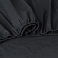 Elan Linen 100% Egyptian Cotton Vintage Washed 500TC Charcoal Single Bed Sheets Set thumbnail