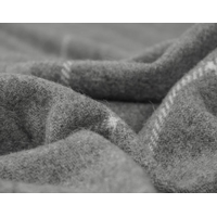 Brighton Throw - 100% NZ Wool - Grey Striped thumbnail