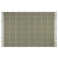 Brighton Throw - 100% NZ Wool - Beige Striped thumbnail