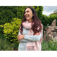 Chiswick Scarf - Cashmere/Merino Wool Blend - Blush thumbnail