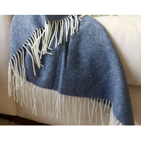 Kensington Throw - 10% Cashmere/ 90% Super Fine Merino Wool - Navy thumbnail