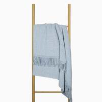 Oxford Throw - Merino Wool Blend - Sky Blue thumbnail