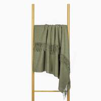Paddington Throw - Fine Wool Blend - Olive thumbnail