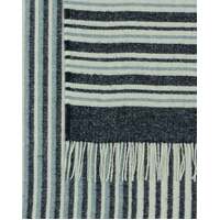 Richmond Throw - Reclaimed Wool Blend - Navy thumbnail