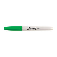SHARPIE Permanent Marker Fine Point Green UPC Box of 12 thumbnail