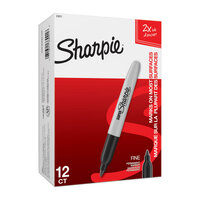 SHARPIE Super Fine Point Permanent Marker Black Box of 12 thumbnail