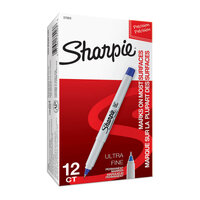 SHARPIE Ultra Fine Point Permanent Marker Blu Box of 12 thumbnail