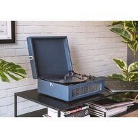 CROSLEY Crosley Voyager Navy - Bluetooth Portable Turntable  & Record Storage Crate thumbnail