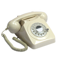 GPO RETRO GPO 746 ROTARY TELEPHONE - IVORY thumbnail