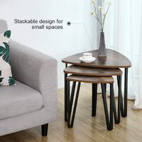 Vintage Nesting Coffee Table Set of 3 thumbnail