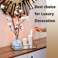 Tray Gold Mirror Decorative for Storage Jewelry and Makeup accessories thumbnail