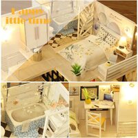 Dollhouse Miniature with Furniture Kit Plus Dust Proof and Music Movement - Happy time (1:24 Scale Creative Room Idea) thumbnail