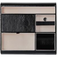 Valet Tray Leather Multi Catch Storage Box for Jewellery Accessories, Keys, Phone, Wallet, Coin, Jewellery (Black) thumbnail