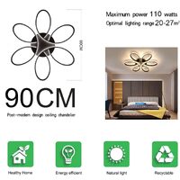 Modern LED Chandelier Light Fixture (90 cm) thumbnail