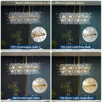 Modern Crystal Chandelier Firework, 12 Lights thumbnail
