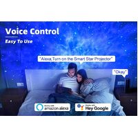 Star Projector Galaxy Light Bedroom connected with Alexa and Google Home thumbnail