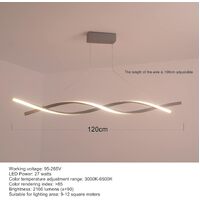 Modern LED Chandelier Lighting (Grey, L120cm) thumbnail